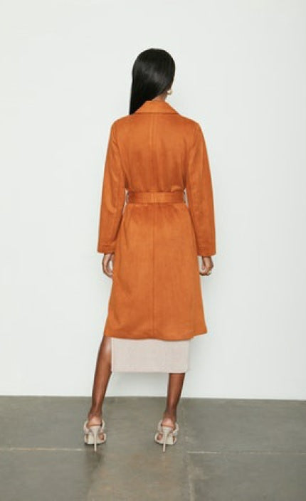 Bailey44 Emily Faux Suede Trench Coat 407-5511