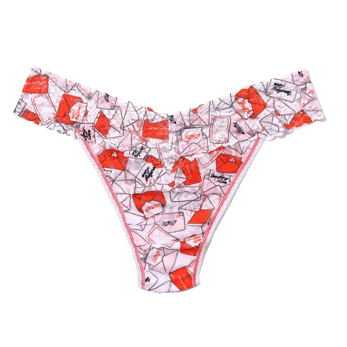 Hanky Panky Printed Signature Lace® Original Rise Thong With Love PR4811 WLOW