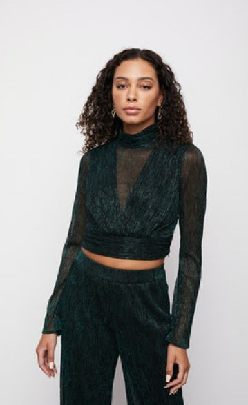 Bailey44 Leonida Shimmery Emerald Top 410-D577