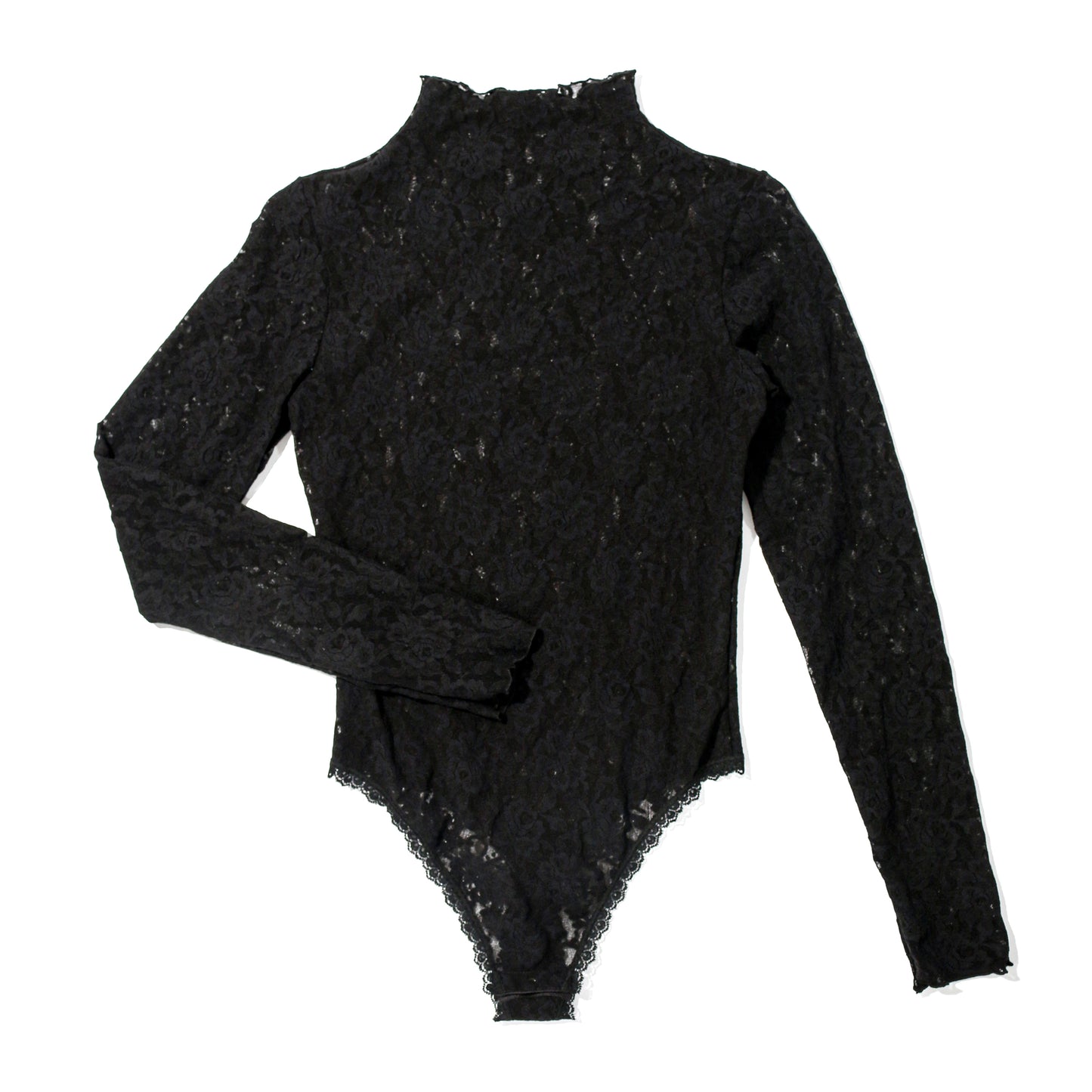 Hanky Panky Signature Lace® Long Sleeve Thong Back Bodysuit 488586