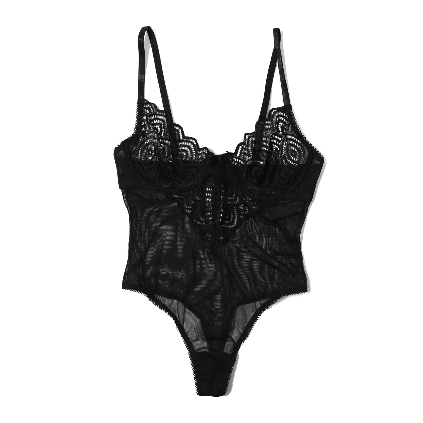 Hanky Panky Strappy Lace Underwire Teddy 5T8456
