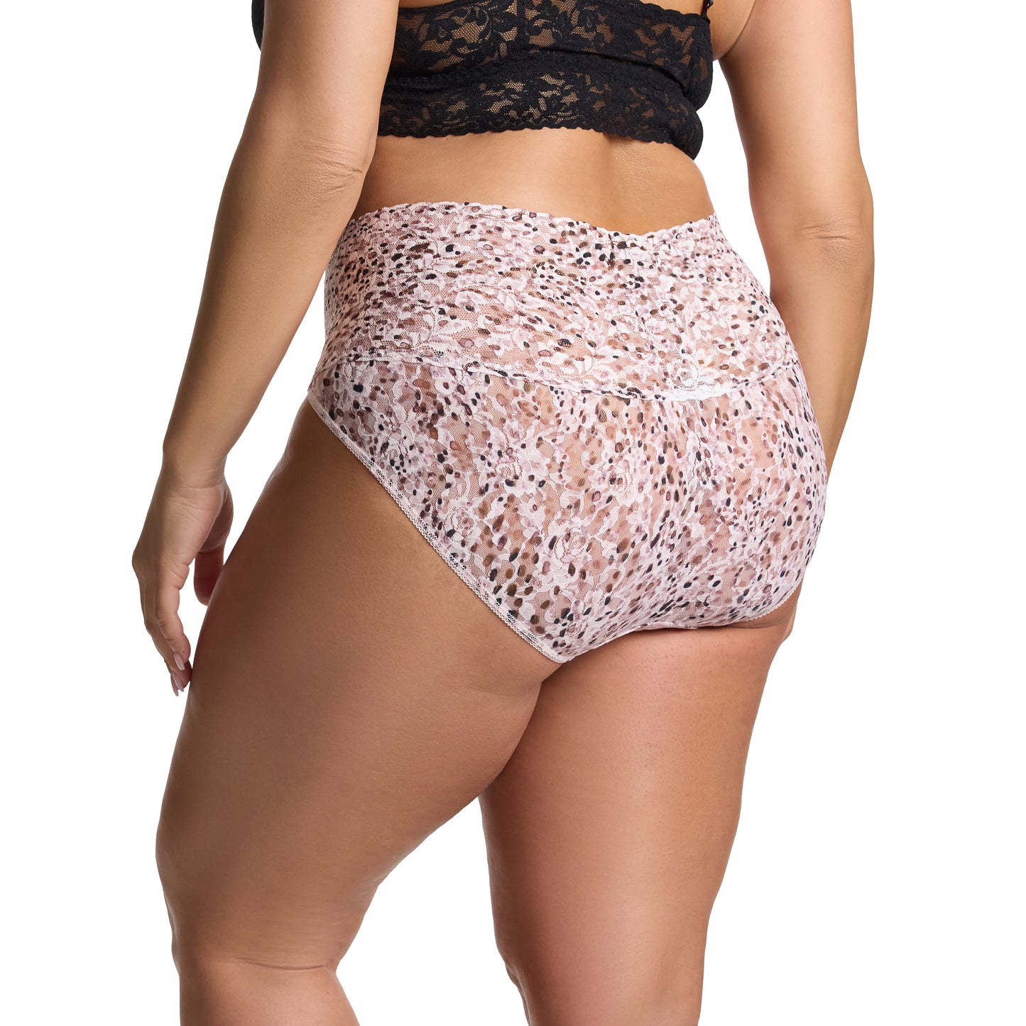 Hanky Panky PLUS Printed Retro Lace V-kini  PR9K2124X